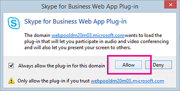 skype for business mac plugins